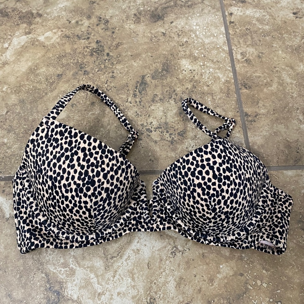 Push-up Cheetah Swimsuit Top